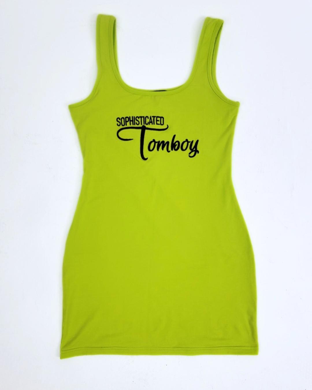 NEON YELLOW TANK TOP DRESS