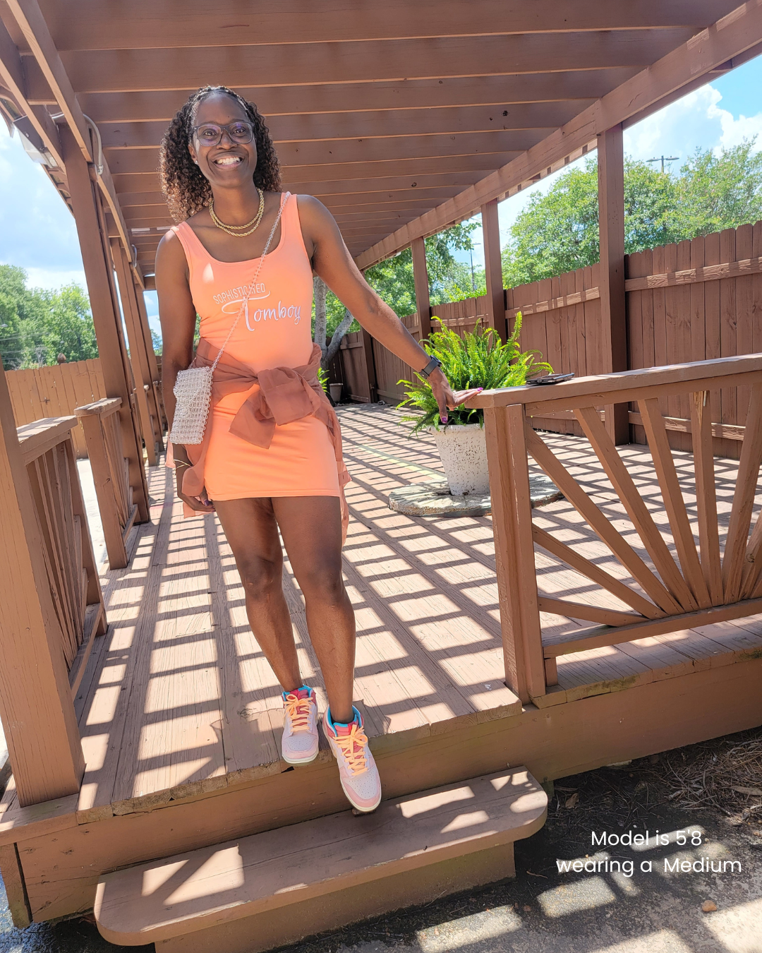 PEACH TANK TOP DRESS