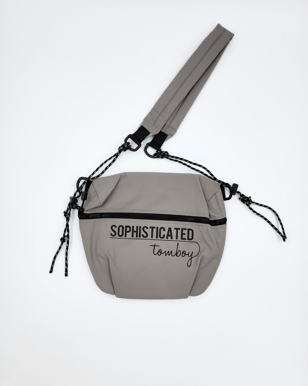 Gray Adjustable Crossbody Purse