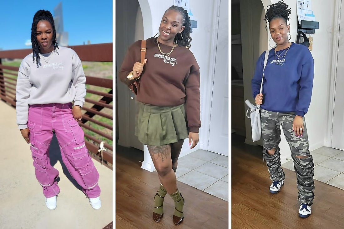 how to style an oversized sweatshirt