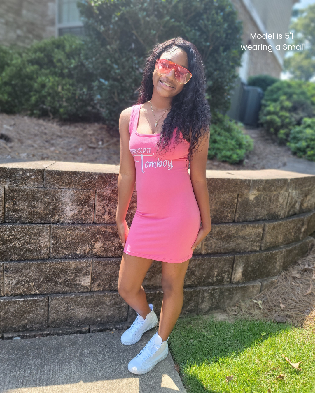 pink tank top dress Ygbgbb Womens Summer Mini Low Back Sleeveless Dresses Lightweight Loungewear Dress with Pockets 2026 Vacation Outfits Hot S dress in the summer is the Daily Tank Dress in ribbed cotton fabric Lands' End Girls Active Tank